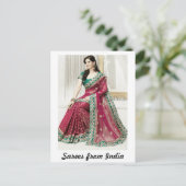 Carte Postale Sarees d'Inde (Debout devant)