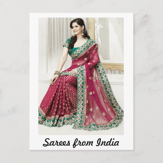 Carte Postale Sarees d'Inde (Devant)