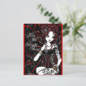 Carte postale Sasha Red Corset Tattoo (Debout devant)