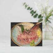 Carte Postale Sashimi 刺 身 ... Nourriture japonaise (Debout devant)