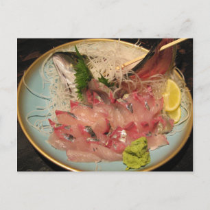Carte Postale Sashimi 刺 身 ... Nourriture japonaise