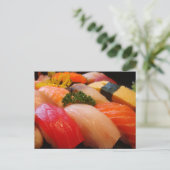 Carte Postale Sashimi en rouleaux japonais photo Japon (Debout devant)