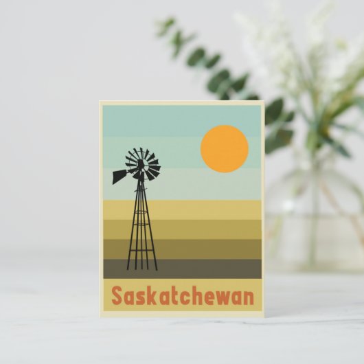 Carte Postale Saskatchewan Canada (Debout devant)