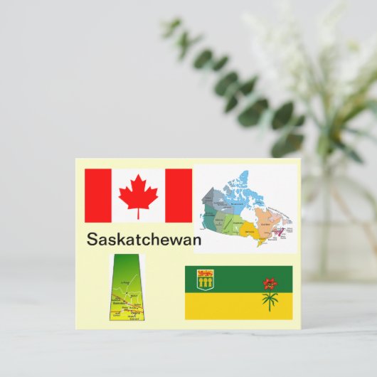 Carte Postale Saskatchewan Canada (Debout devant)