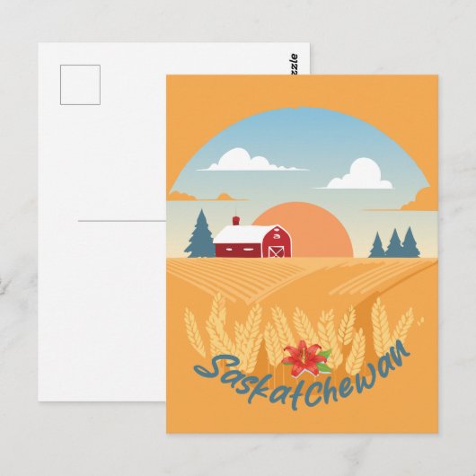Carte Postale Saskatchewan vintage (Devant / Derrière)