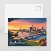 Carte Postale Saskatoon Canada (Devant / Derrière)