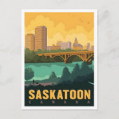 Carte Postale Saskatoon Canada Vintage Travel (Devant)