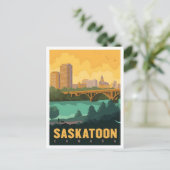 Carte Postale Saskatoon Canada Vintage Travel (Debout devant)