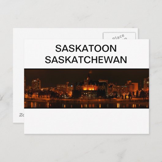 Carte postale Saskatoon Saskatchewan (Devant / Derrière)