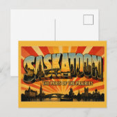 Carte Postale Saskatoon Saskatchewan Paris des Prairies (Devant / Derrière)