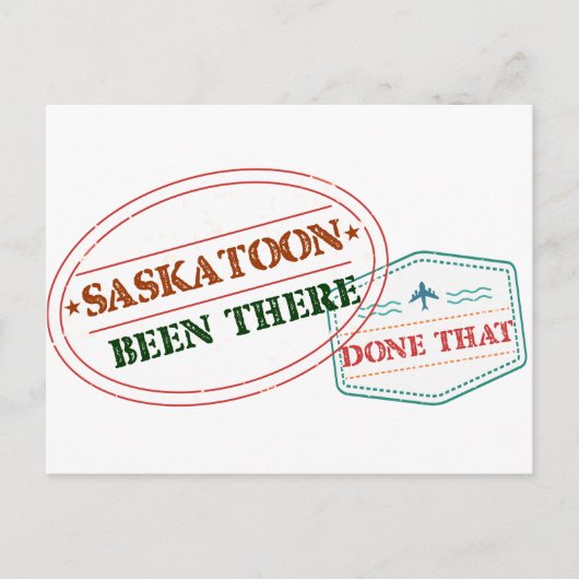 Carte Postale Saskatoon Y a-t-il fait cela? (Devant)