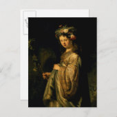 Carte Postale Saskia, Flora, 1634 (Devant / Derrière)