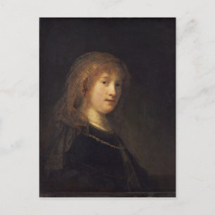 Carte Postale Saskia van Uylenburgh, c.1634-1640 (huile sur le