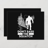 Carte Postale Sasquatch Dont Le Squatch (Devant / Derrière)