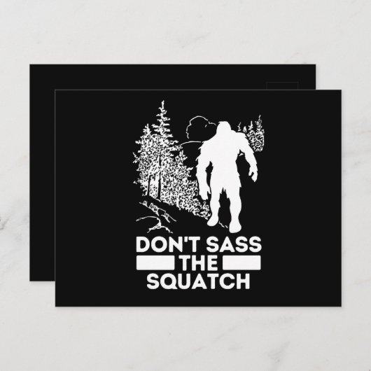 Carte Postale Sasquatch Dont Le Squatch (Devant / Derrière)