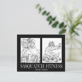 Carte Postale Sasquatch Fitness Series Pic #1 JUMP SQUATS (Debout devant)