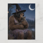 Carte Postale Sasquatch Flapper et son chaton (Devant)