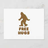 CARTE POSTALE SASQUATCH - HUGS GRATUITS (Devant)