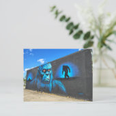 Carte Postale Sasquatch Incroyable en Bleu (Debout devant)