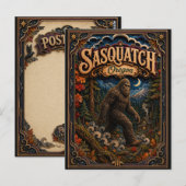 Carte Postale Sasquatch Oregon Popcut Légendes (Devant / Derrière)