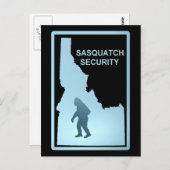 Carte Postale Sasquatch Sécurité - Idaho (Devant / Derrière)