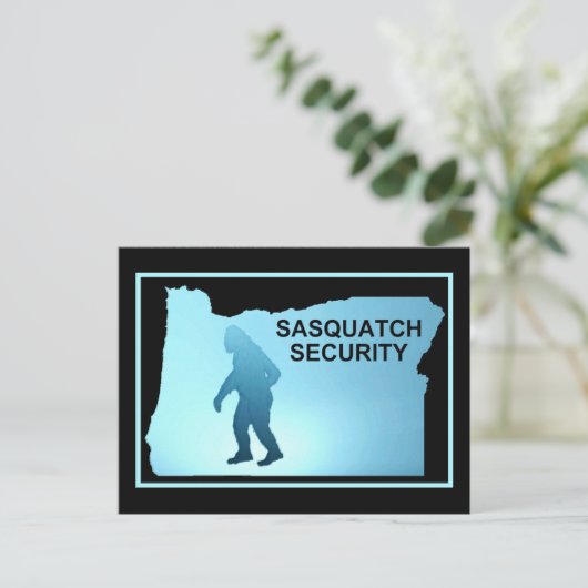 Carte Postale Sasquatch Security - Oregon (Debout devant)