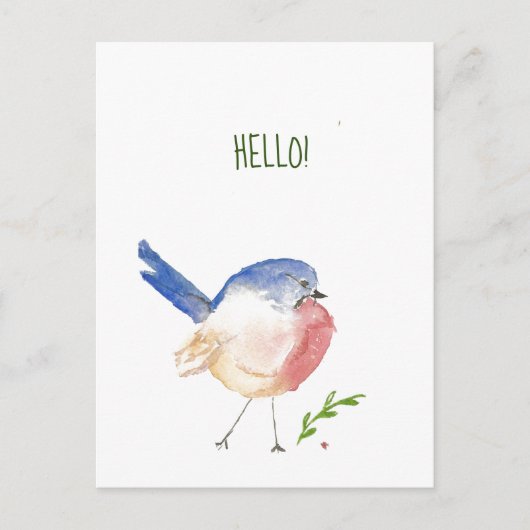 carte postale sassy bluebird (Devant)