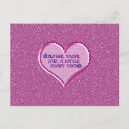 Carte Postale Sassy Heart (Devant)