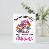 Carte Postale Sassy, j'ai une attitude (Debout devant)