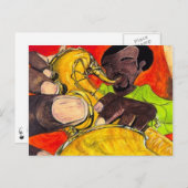 Carte Postale Sassy Sax (Devant / Derrière)