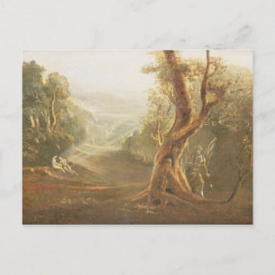 Carte Postale Satan Contempler Adam et Ève au Paradis, de