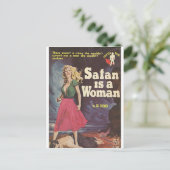 Carte Postale satan est une femme ! (Debout devant)