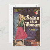 Carte Postale satan est une femme ! (Devant / Derrière)