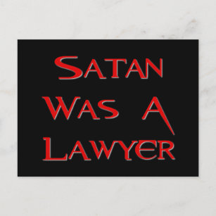 Carte Postale Satan Était Un Avocat