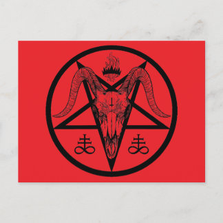 Carte Postale Satanic Pentagram Postcard