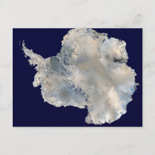 Carte Postale Satellite Antarctique photo-science image voyage