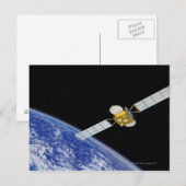 Carte Postale Satellite de télécommunications (Devant / Derrière)