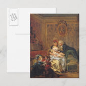 Carte Postale Satisfaction du mariage ou de la famille heureuse (Devant / Derrière)