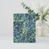Carte Postale SATURATION (un design artistique abstrait) ~ (Debout devant)