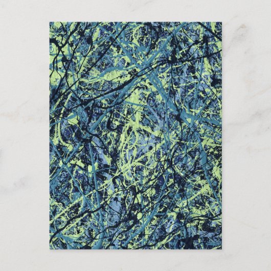 Carte Postale SATURATION (un design artistique abstrait) ~ (Devant)