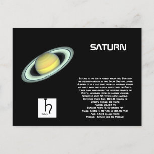 Carte postale Saturn