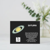 Carte postale Saturn (Debout devant)