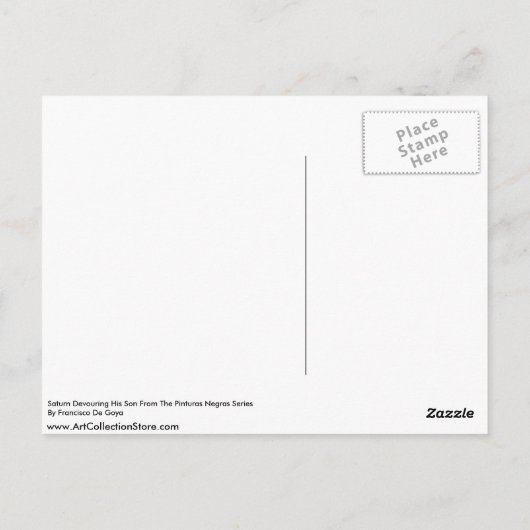 Carte Postale Saturne Dévorant Son Fils Des Pinturas Negras (Dos)