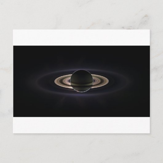 Carte Postale Saturne éthérée" (Devant)