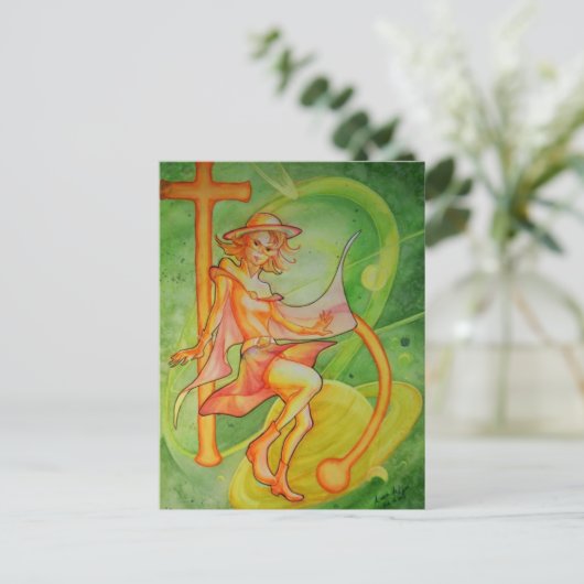 Carte Postale Saturne Windy (Debout devant)