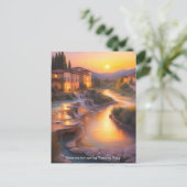 Carte Postale Saturnia Hot Springs Toscane Italie Peinture (Debout devant)