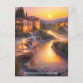 Carte Postale Saturnia Hot Springs Toscane Italie Peinture (Devant)