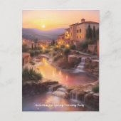 Carte Postale Saturnia Hot Springs Toscane Italie Sunset (Devant)