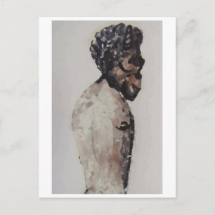 Carte Postale Satyr/coléan RS huile p