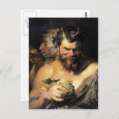 Carte Postale Satyr - Satan - Rubens (Devant / Derrière)